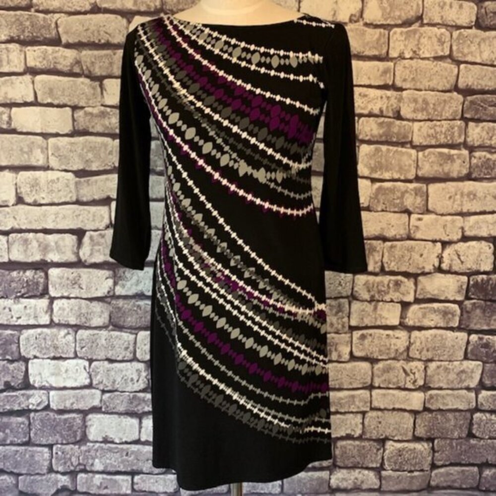 🎉🎉Host Pick🎉 Signature Black, White, Gray & Purple Dress